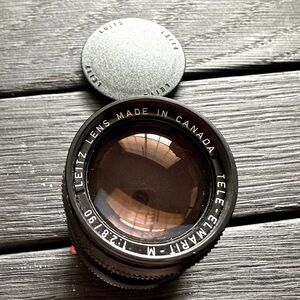 leitz tele-elmarit 90mm f2.8 lens, near mint, no scratches